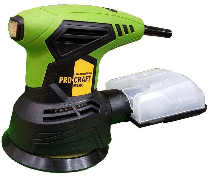 Эксцентрик Procraft EX-950E однорукий, пластиковый пылесборник