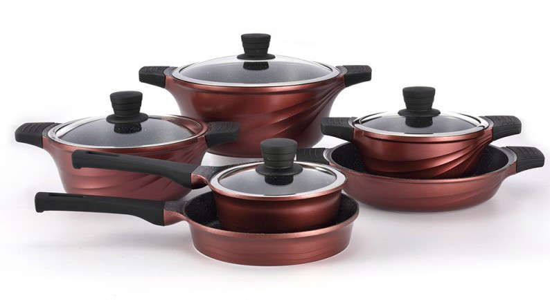 Набор посуды Royalty Line Burgundy 10 предметов (RL-FS1010M Burgundy)