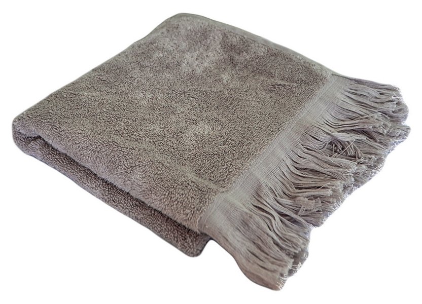 Полотенце махровое бамбуковое Прованс 70х140 см Серое (.005890)