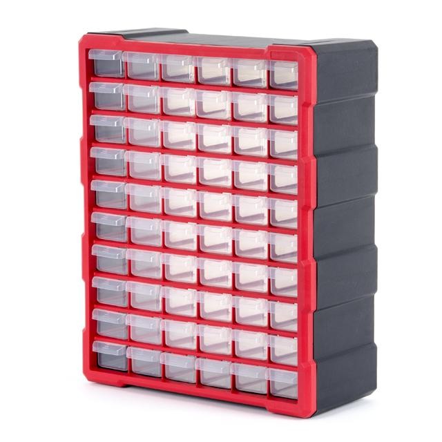 Органайзер Intertool 19" 475х380х160 мм 60 ячеек (BX-4016)