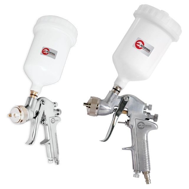 Краскораспылитель Intertool HP STEEL PROF 1.4мм, 600мл, три регулировки (PT-0112)