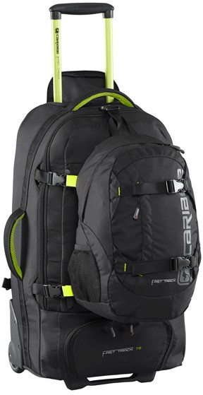 Сумка-рюкзак на колесах Caribee Fast Track 75 Black (921589)