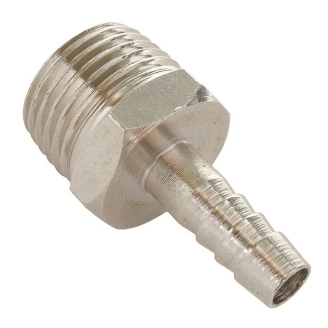 Переходник Intertool с наружной резьбой 1/4" на шланг 8мм (PT-1844)