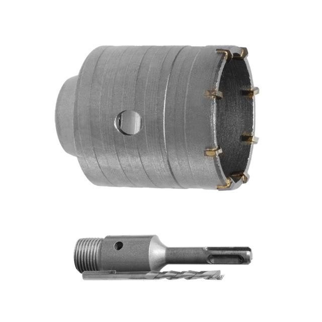 Коронка Intertool по бетону 55мм и переходник SDS Plus 100мм (SD-7055)