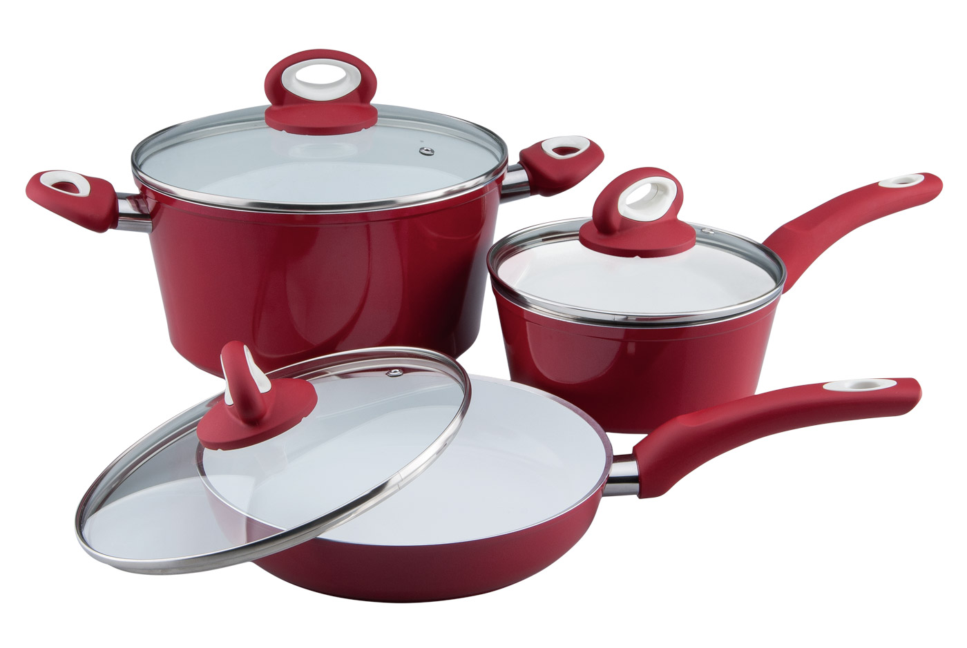 Набор посуды Vinzer "Colorit" EcoCeramic Induction line (89459)