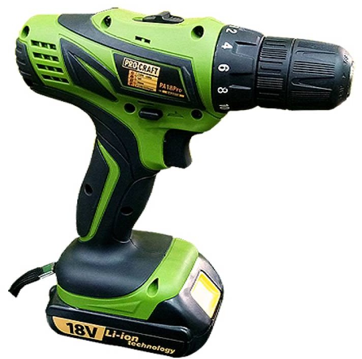 Шуруповерт Procraft РА-18 PRO с DFR патроном