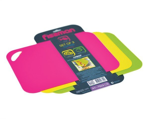 Набор из 3-х гибких досок Fissman 28х20 см пластик (AY-7829.CB)
