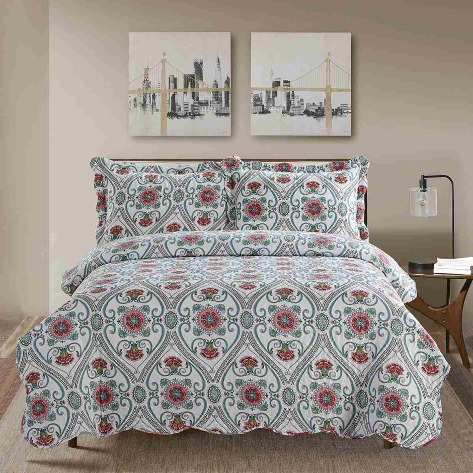 Покрывало Arya Печатное 2 250х260 - 2 (50х70 + 5) Silvano (8680943071699)