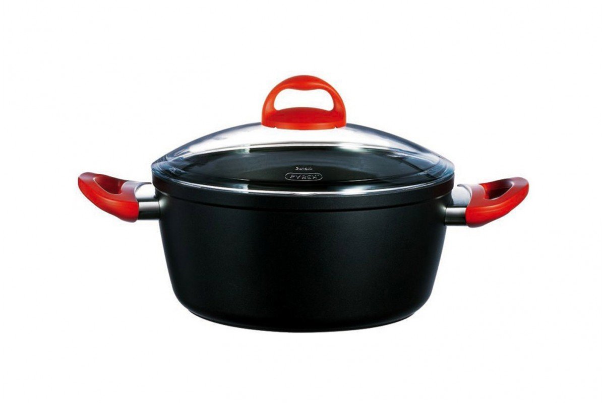 Кастрюля Pyrex Granate 24 см / 4 л с крышкой (GR24AC5)