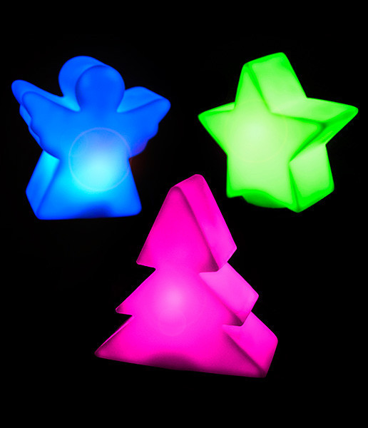 Комплект фигурок Luca Lighting елка, звезда, ангел 3 шт (8717669898405)