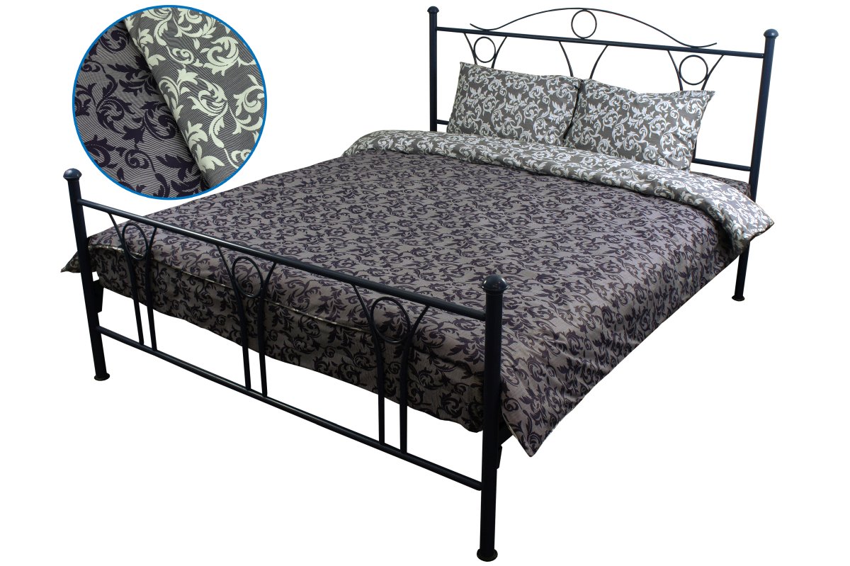 Комплект постельного белья Руно 143х215 см 4шт Полуторный Серый (1.114Г_40-0567 Grey)