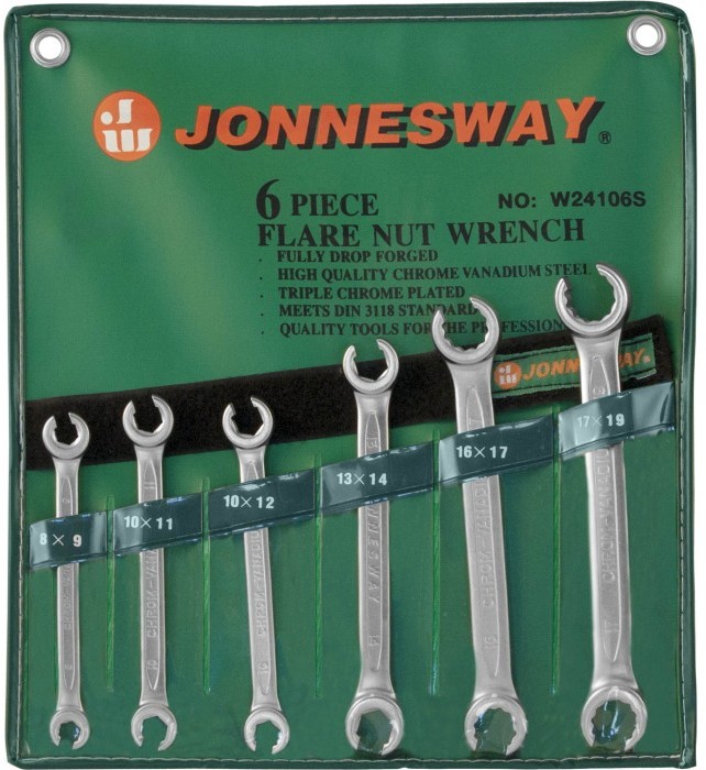 Набор ключей разрезных Jonnesway 8-19 мм 6 предметов (W24106S)