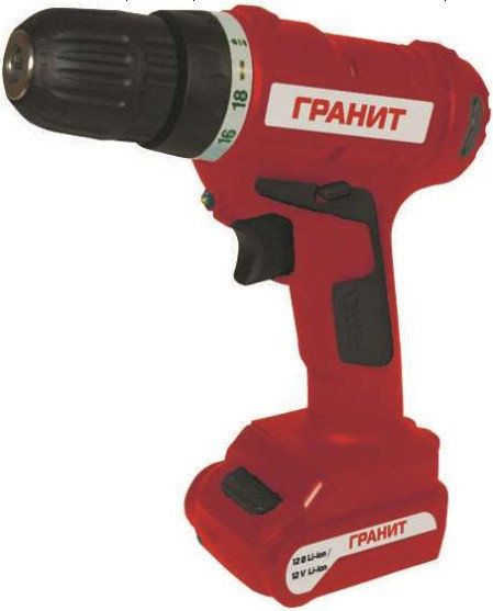 Шуруповерт аккумуляторный Гранит ШБА-12/1 Li (845260)