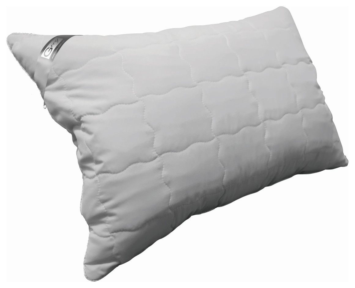 Подушка Руно Силикон 50x70 см Серая с серебряным кантом (310.52GREY)