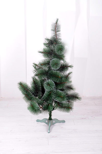 Сосна Фабрика Елок 130 см белый кончик заснеженная