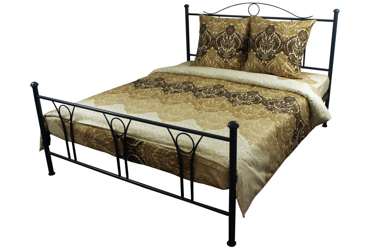 Комплект постельного белья Руно 200х220 см 4шт Двуспальный Коричневый (655.137К_3603 Beige Brown)