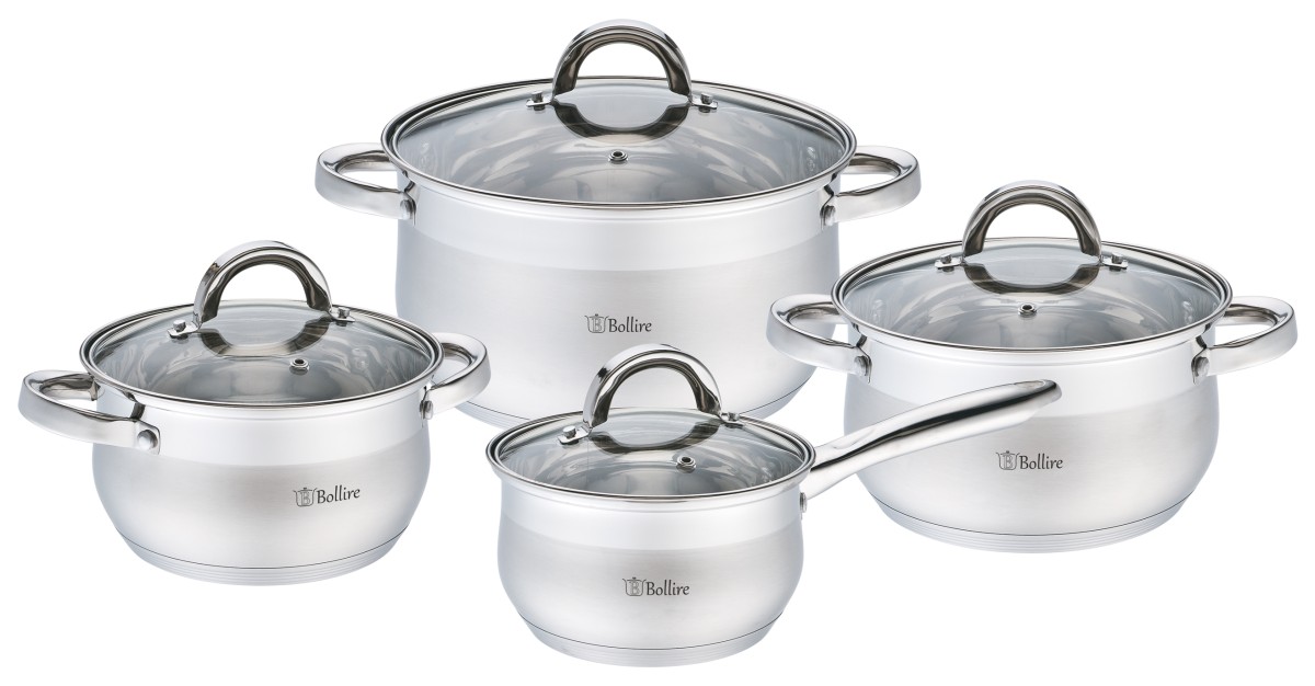 Набор посуды Bollire 8 предметов MONZA (BR-4008)
