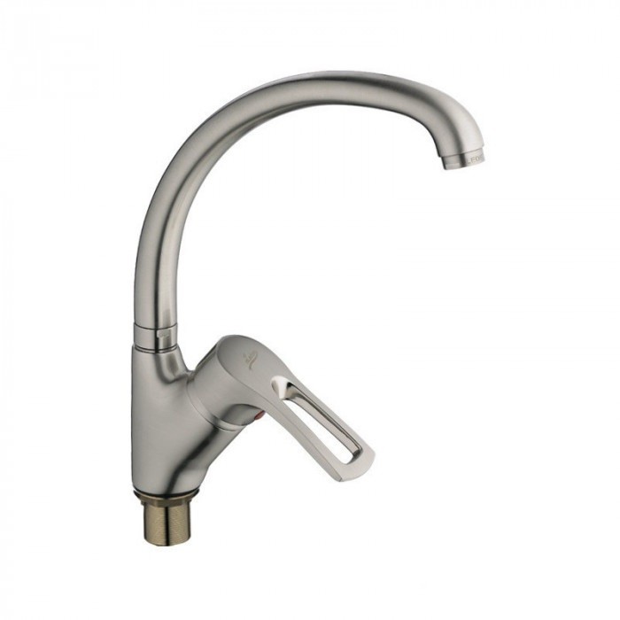 Кухонный смеситель Haiba Hansberg 777 на гайке сатин (HB0219)
