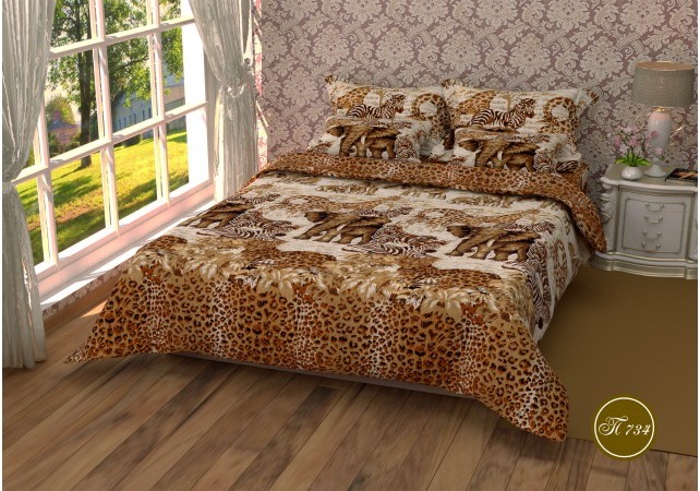 Постельное белье Leleka-Textile Полиэстер 145х210 Коричневое Полуторные