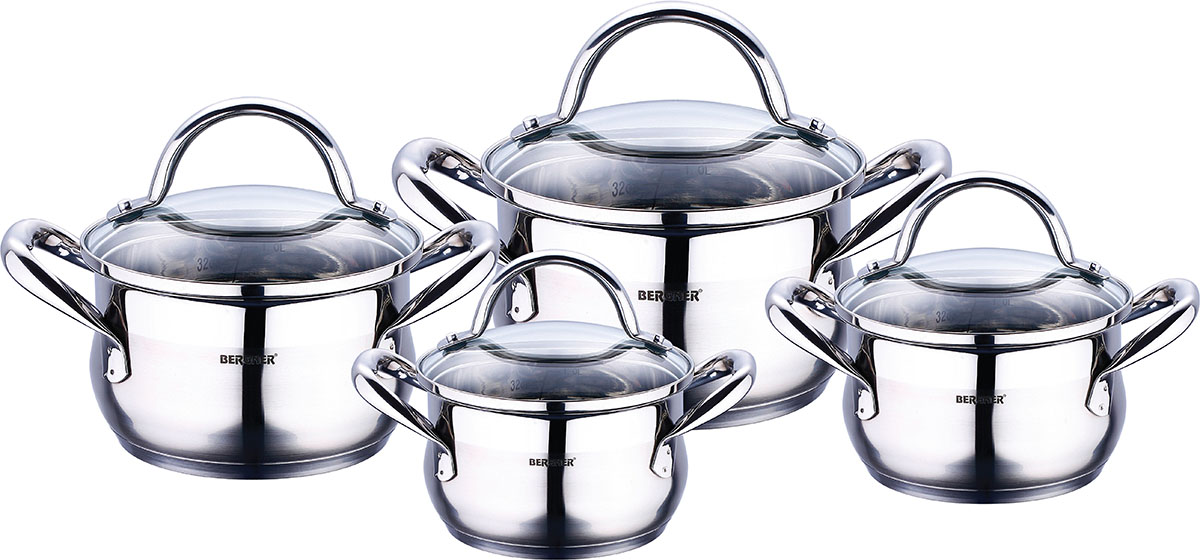 Набор посуды Bergner 8 предметов (BG-6523)