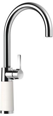 Кухонный смеситель Schock SC520 Alpina-07 хром/белый (55500007)
