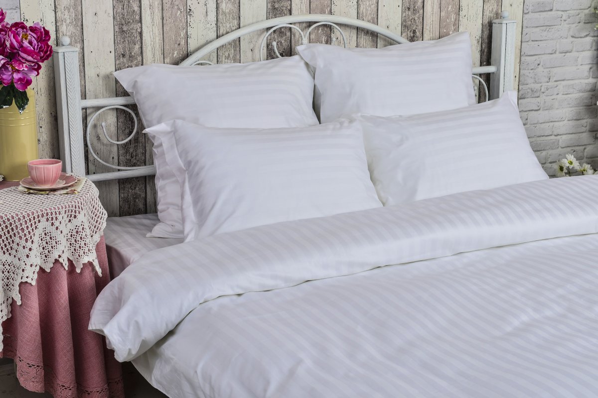 Комплект постельного белья Руно 200х220 см 4шт Двуспальный Белый (655.50У_2)