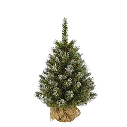 Сосна TriumphTree 60 см Pittsburgh зеленая с эффектом покрытия инеем (379742)