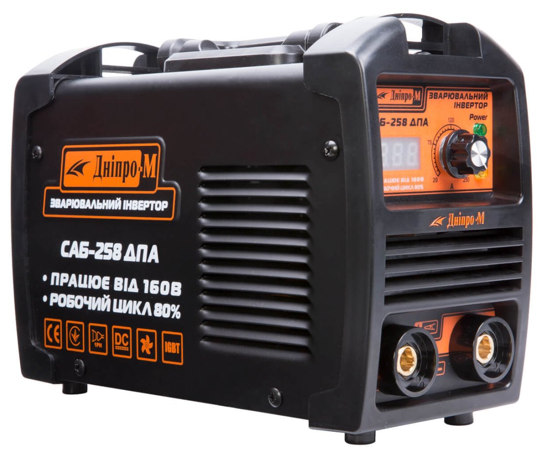 Сварочный инвертор Дніпро-М САБ-258ДПА 1.6-4.0 мм 20-250 А (70127043)