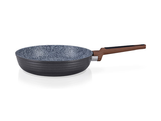 Сковорода Fissman DIAMOND GREY 20x4.8 см с мраморным антипригарным покрытием (AL-4301.20)