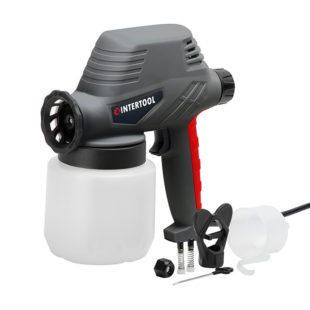 Пистолет покрасочный электрический Intertool 120Вт, 0.8 мм (DT-5012)
