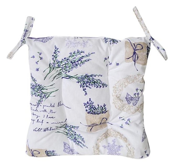 Подушка для стула Прованс Лаванда Living 40x40 см Синяя (.001034)