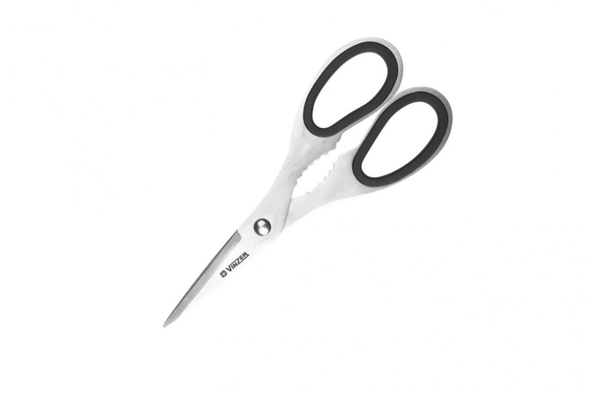 Универсальные кухонные ножницы Vinzer отличаются своей необычайной прочностью и обеспечивают хорошую