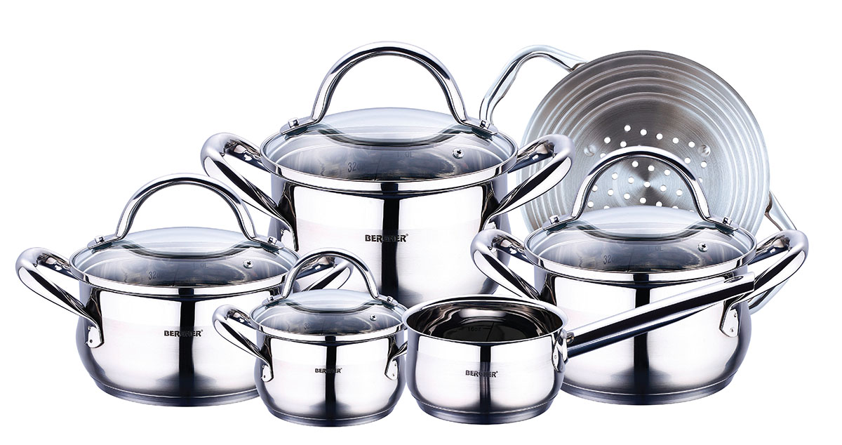 Набор посуды Bergner 10 предметов (BG-6529)