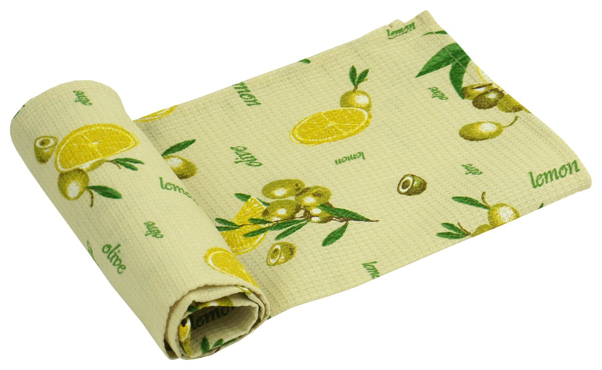Полотенце вафельное Руно 35x70 см (217.15_Жовтий лимон)