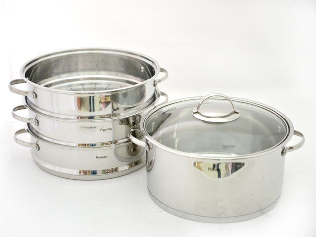 Кастрюля Fissman Asparagus для варки мантов 28x12см (SS-5108.28)