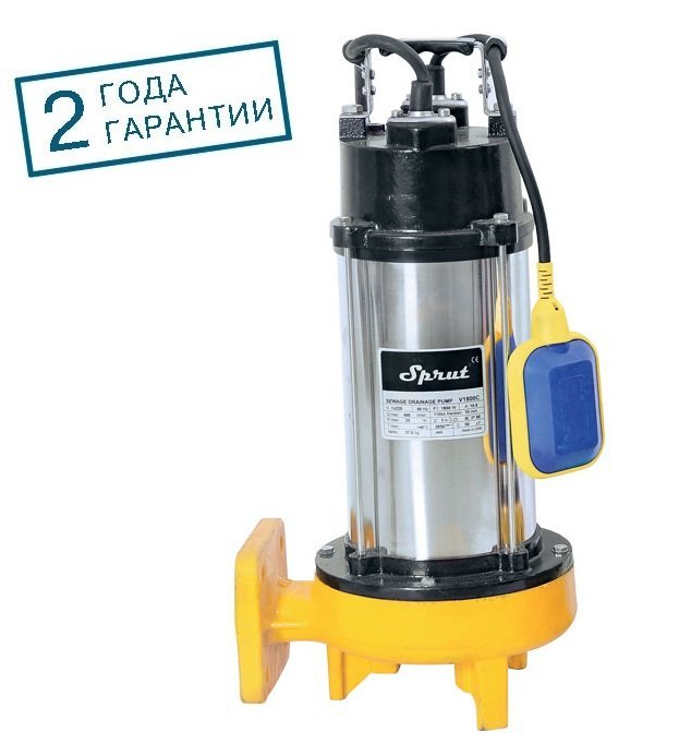 Дренажно-фекальный насос Sprut V1800С (0232)