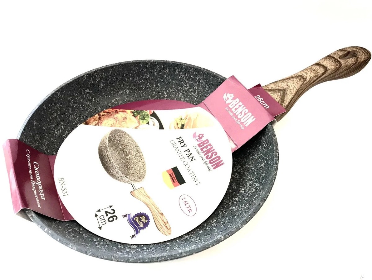 Сковорода Benson 26 см с гранитным покрытием (BN-531)