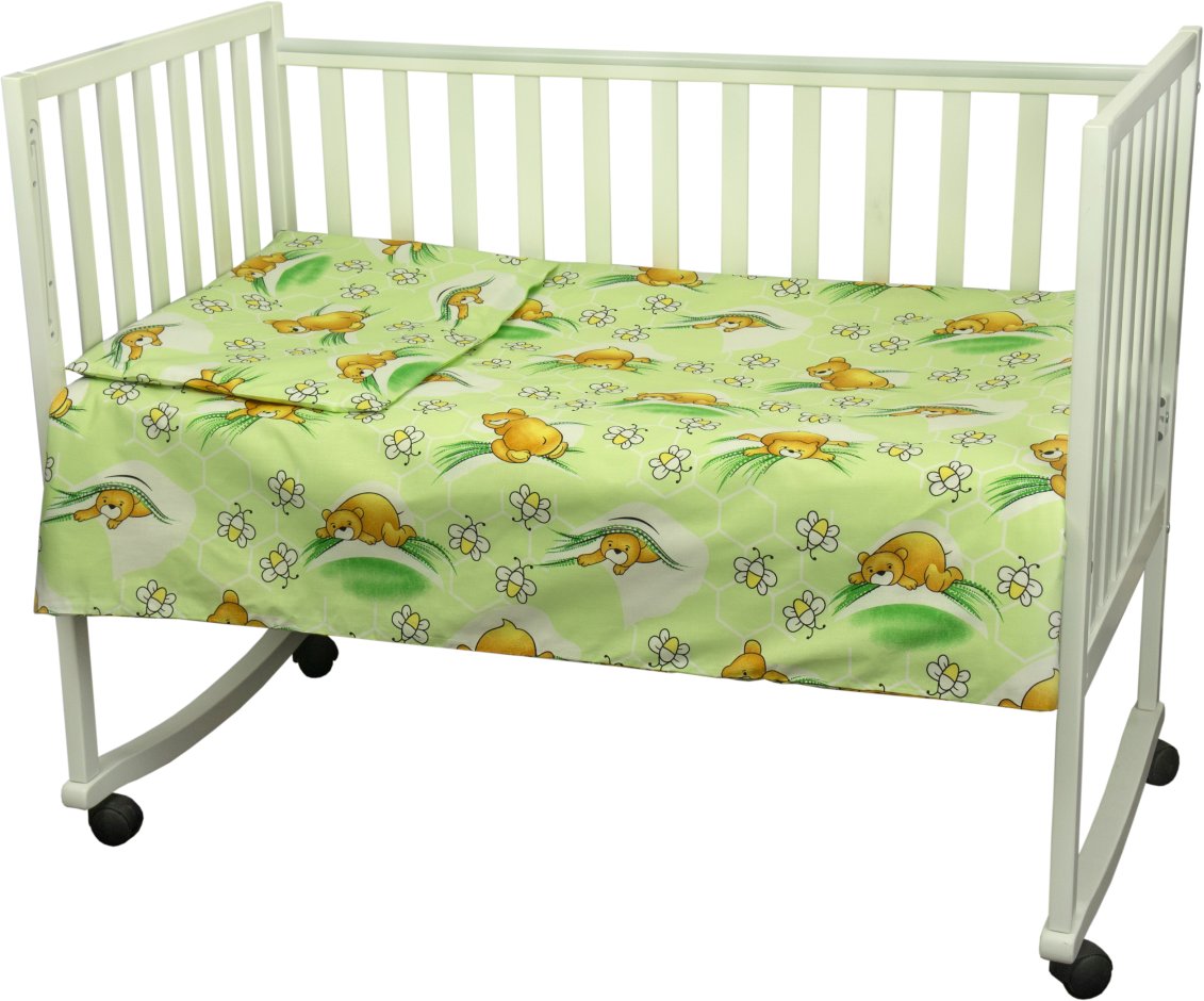 Комплект постельного белья Руно Младенец 60х120 см 3шт Детский Салатовый Сладкий сон (932.02_(Салато
