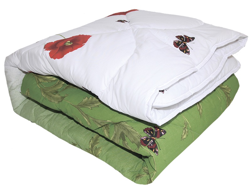 Одеяло ТЕП Вовна Овечья шерсть 150х210 см Зеленое