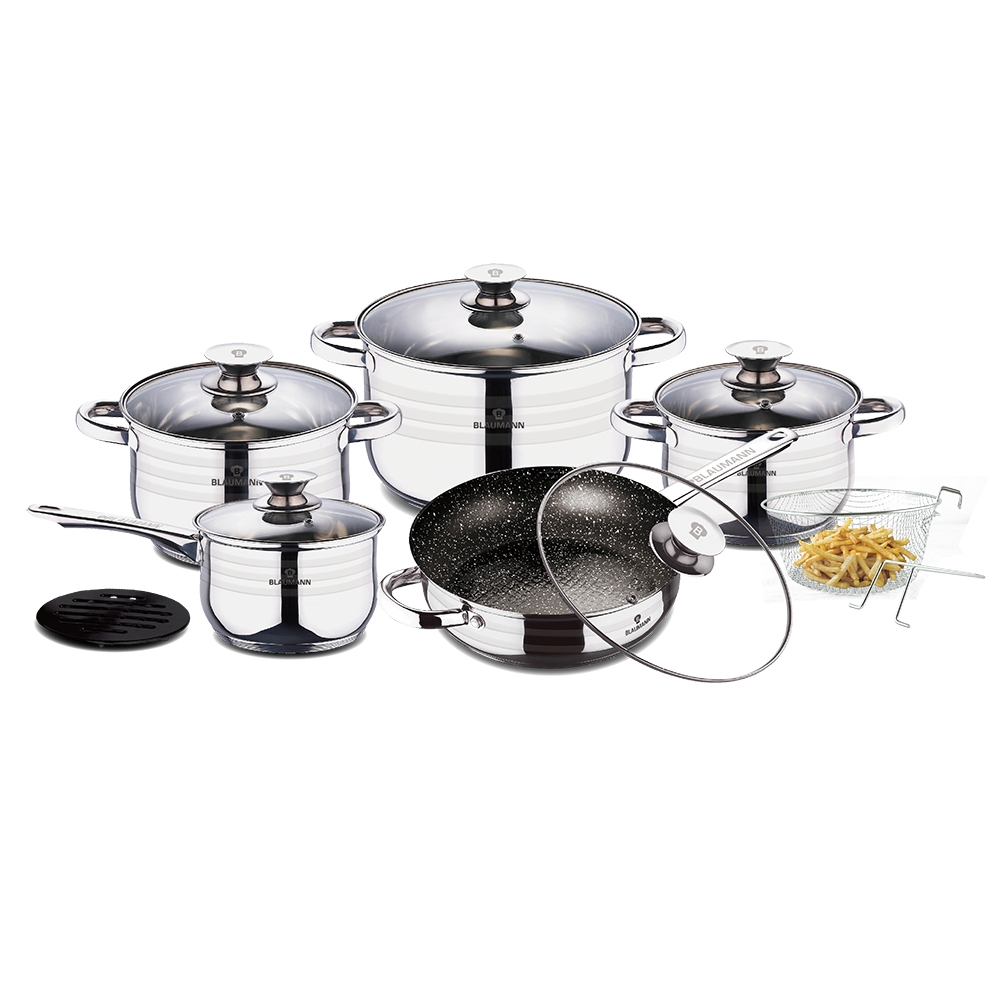 Набор посуды Blaumann Gourmet Line 12 предметов (BL-3166)