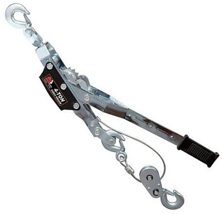 Лебедка механическая рычажная Torin 4 т 3 м двойное зубчатое колесо (TRK8041)