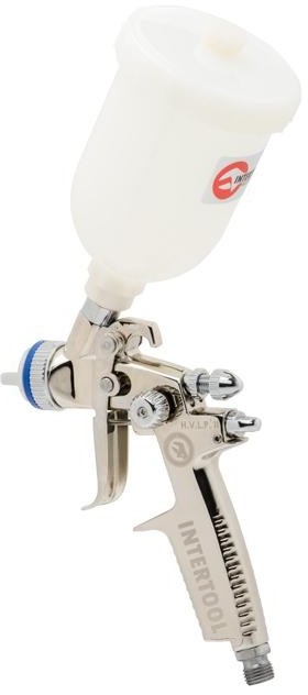 Краскопульт пневматический Intertool HVLP II MINI 0.8 мм верхний бачок 250 мл 2-2.5бар (PT-0128)