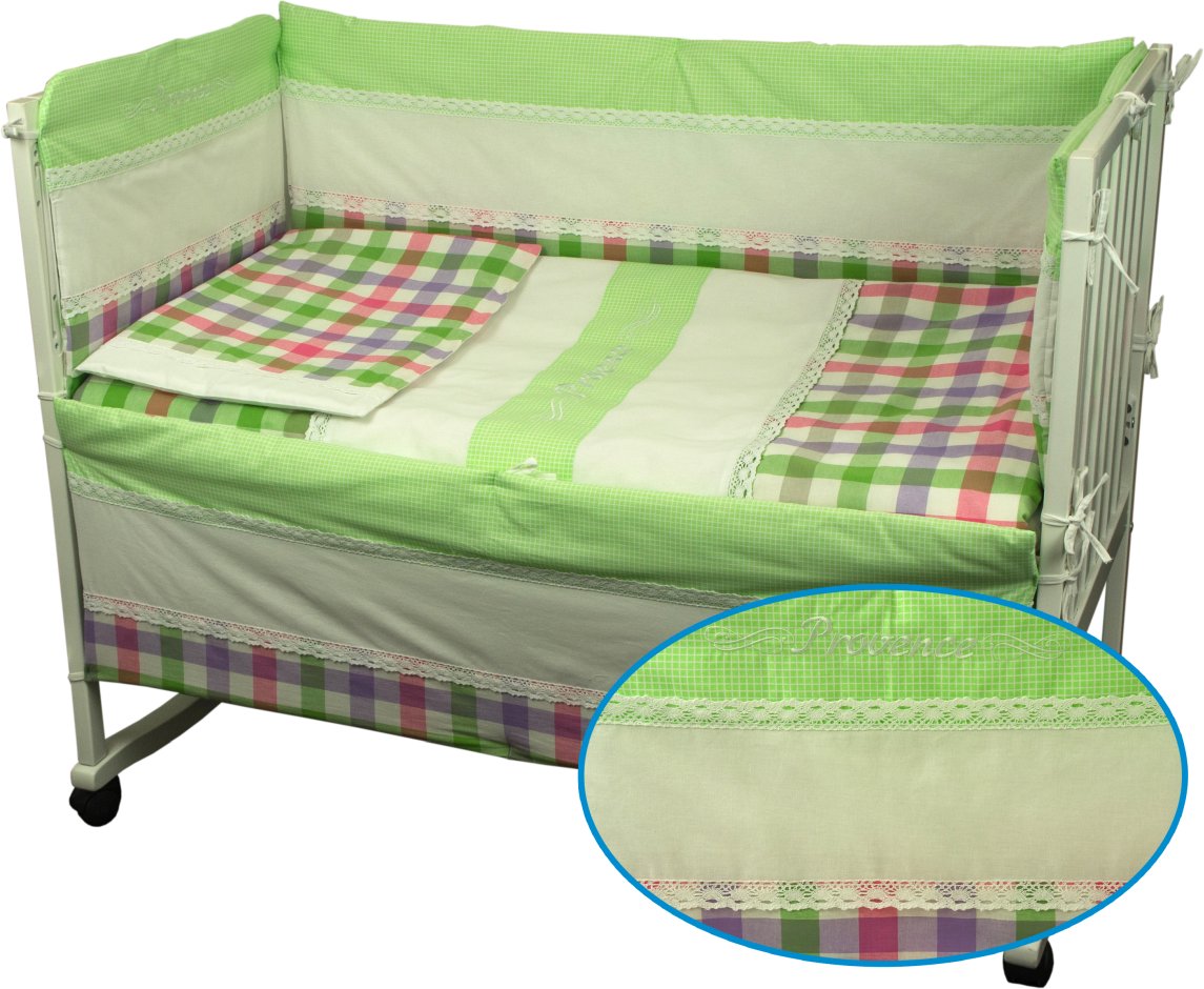 Комплект постельного белья Руно Прованс 60х120 см 4шт Детский Салатовый (977Прованс )