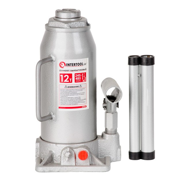 Домкрат Intertool столбик одноштоковый 12 т 245-485 мм (GT0026)