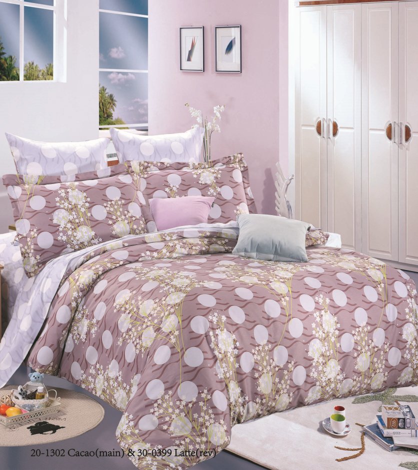 Комплект постельного белья Руно 143х215 см 4шт Полуторный Бежевый (1.137К_20-1302 Cacao (main))