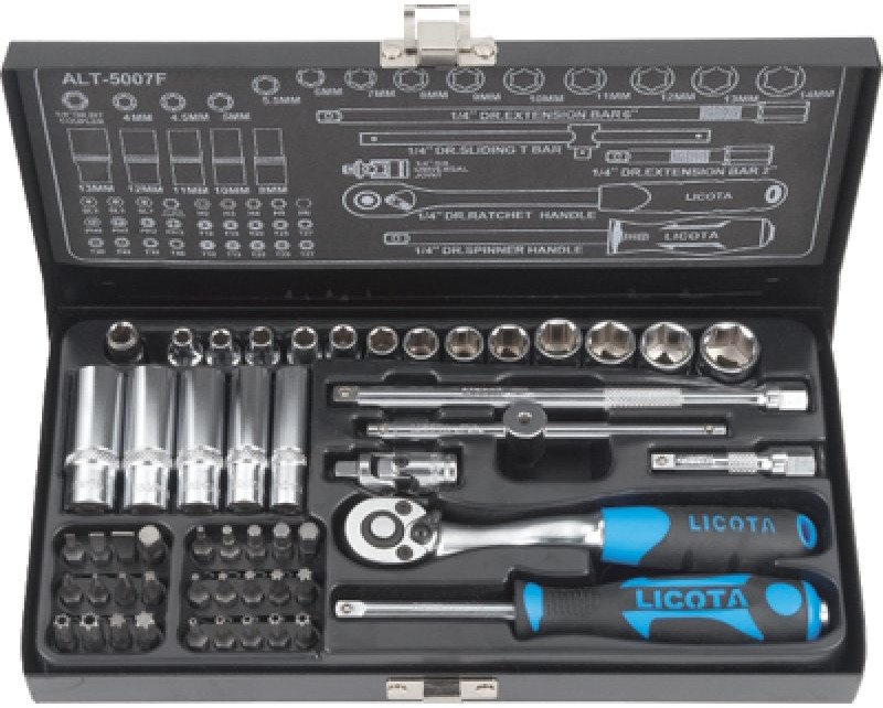 Набор торцевых головок Licota 1/4" 52 предмета (ALT-5007F)