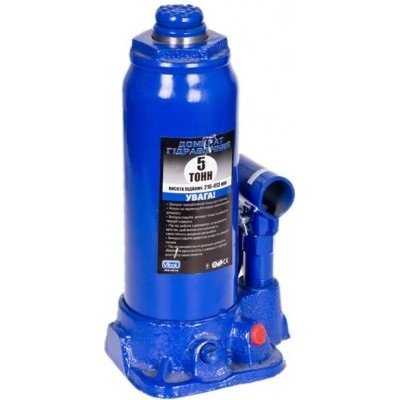 Домкрат гидравлический телескоп Vitol 5 т 216-413 мм 5.3 кг в кейсе (T90504S/N42161/ДБ-05004К) 