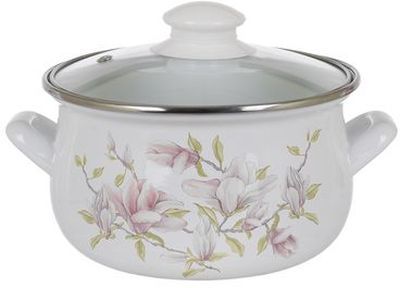 Кастрюля Savasan 22 см 4.8 л Магнолия (6289795)