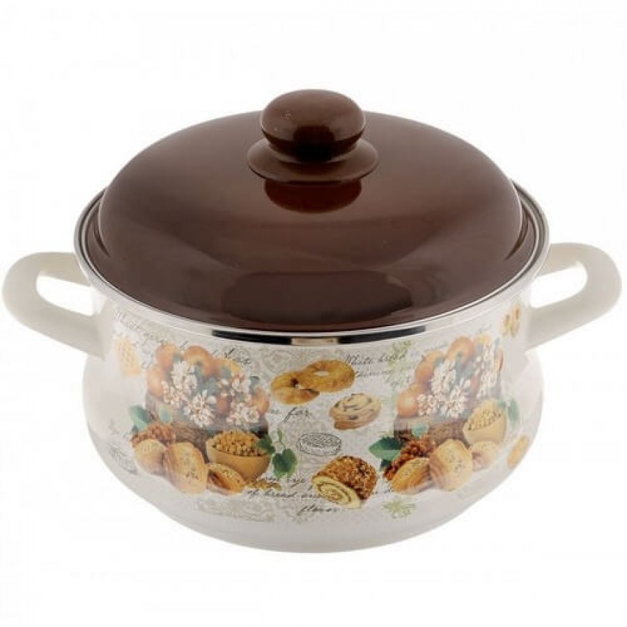 Кастрюля эмалированная Metrot "Сластена" 16х11 см 2 л (136910)