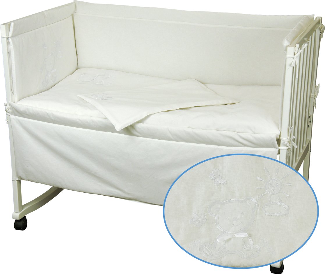 Комплект постельного белья Руно Медвежонок 60х120 см 4шт Детский Белый (977.04ВУ)